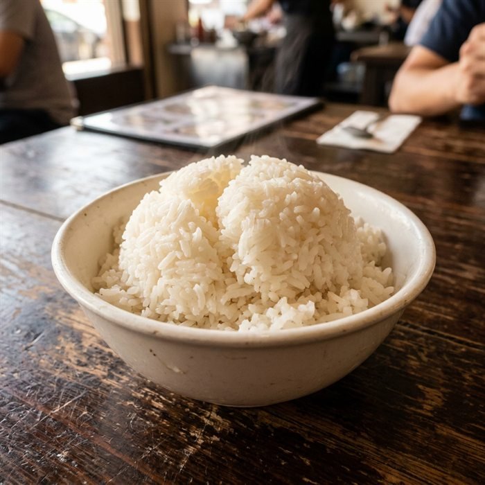 Steamed white rice